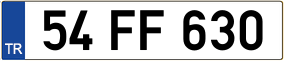 Truck License Plate
